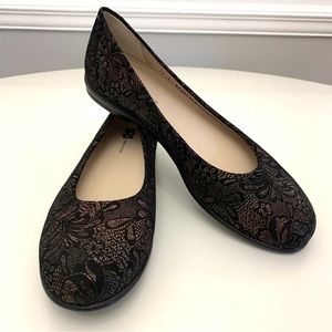 SAS Scenic Ballet Flats Black Lace 11 Slim